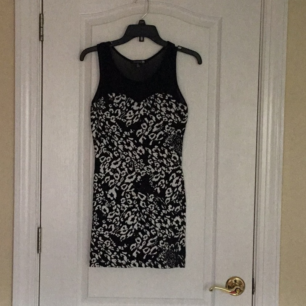 Woman’s tight fitting mini dress